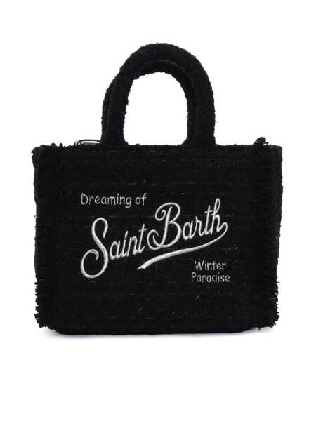 Genti de umar Mc2 Saint Barth VANITY MINI TWEED-00 EMB Black   Fete (BM 19270464) 1