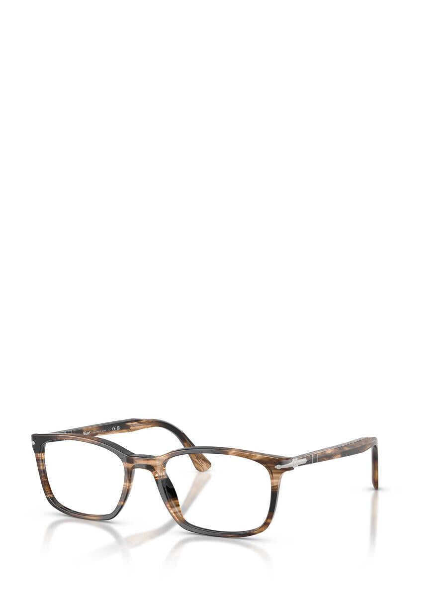 Ochelari de soare Persol Persol Eyeglasses STRIPED BLACK & GREISH BROWN Barbati (BM 19271682) 2