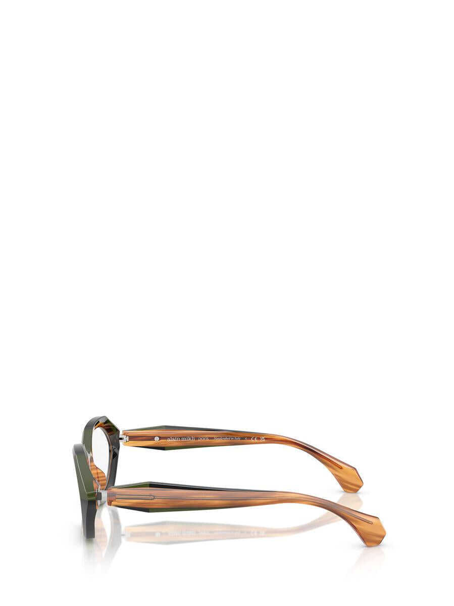 Ochelari de soare ALAIN MIKLI Alain Mikli Eyeglasses STRIPED HAVANA / GREEN / BLACK Femei (BM 19271724) 3