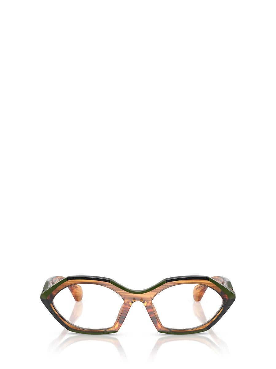 Ochelari de soare ALAIN MIKLI Alain Mikli Eyeglasses STRIPED HAVANA / GREEN / BLACK Femei (BM 19271724) 1