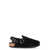 Birkenstock Birkenstock Tokio Leather And Fur Slippers Black