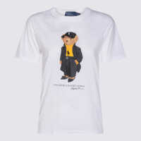 Tricouri Polo Polo Ralph Lauren White Cotton T-Shirt Femei