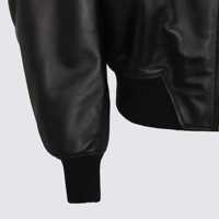 Geci THE ATTICO Dama - Geci THE ATTICO The Attico Black Leather Jacket Black Femei (BM 19273050) - B-mall.ro