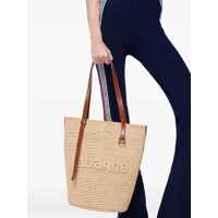Genti de mana Rabanne Bag In Rafia With Logo Femei