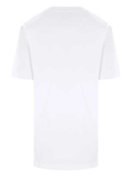 Tricouri Vivienne Westwood White Crew Neck T-Shirt With Orb Print On The Front In Cotton Man WHITE Barbati (BM 19273560) 2