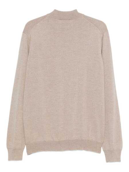 Pulovere GRAN SASSO Gran Sasso Half Neck Sweater In Beige Virgin Wool Beige Barbati (BM 19273647) 2