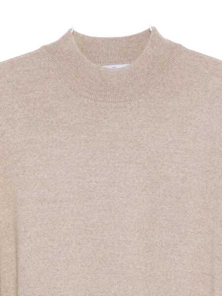 Pulovere GRAN SASSO Gran Sasso Half Neck Sweater In Beige Virgin Wool Beige Barbati (BM 19273647) 3