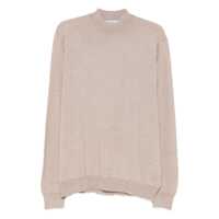 Pulovere Gran Sasso Half Neck Sweater In Beige Virgin Wool Barbati
