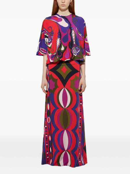 Fuste PUCCI Pucci Multicolor Silk Maxi Skirt MULTICOLOUR Femei (BM 19273698) 2