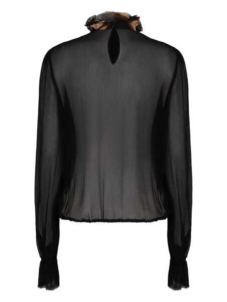 Bluze PUCCI Pucci Silk Blouse Black Femei (BM 19273701) 2