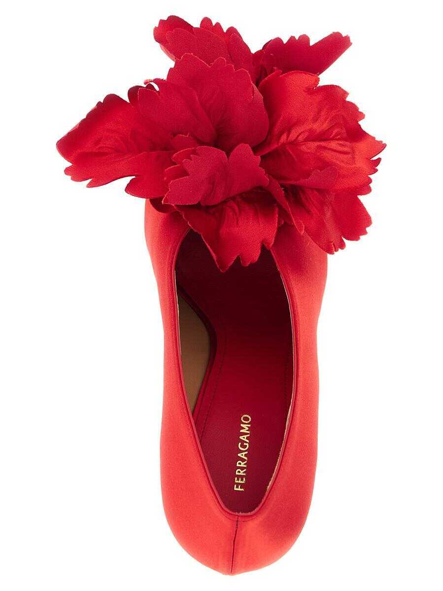 Pantofi cu toc Salvatore Ferragamo Salvatore Ferragamo Galia Pumps RED Femei (BM 19273887) 4
