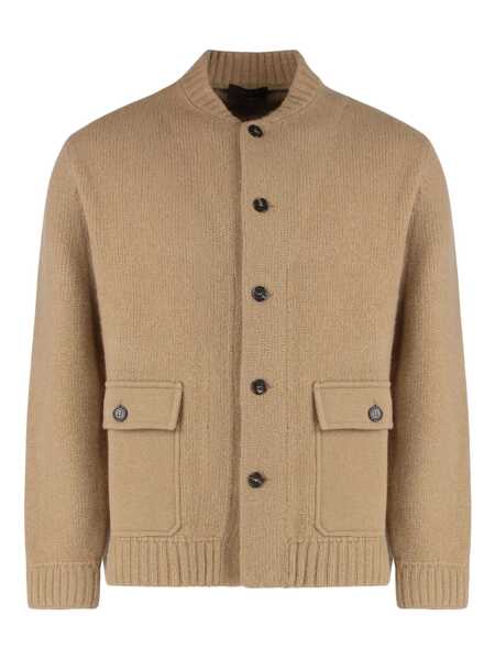 Cardigane Slowear Slowear Cardigan In Wool And Cashmere Beige Barbati (BM 19273932) 1