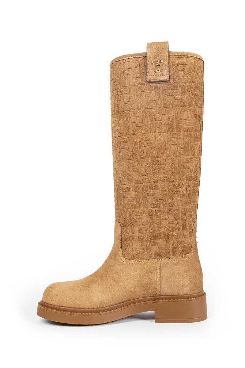 Bocanci Fendi Fendi Boots Beige Femei (BM 19274082) 2