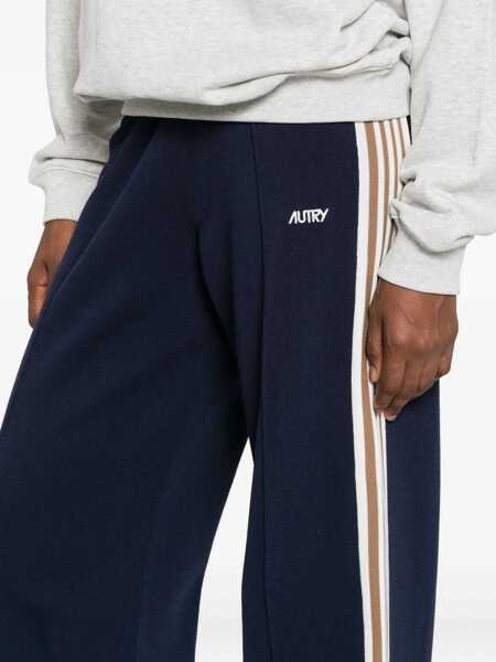 Pantaloni casual AUTRY Autry Viscose Blend Trousers With Logo BLUE Femei (BM 19274094) 5