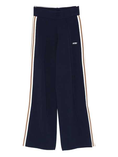 Pantaloni casual AUTRY Autry Viscose Blend Trousers With Logo BLUE Femei (BM 19274094) 1