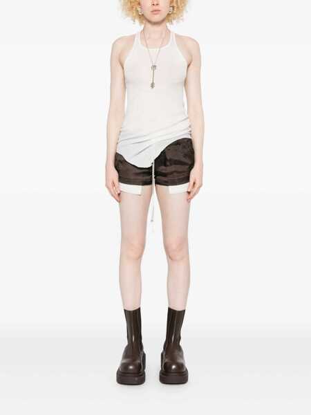 Topuri Rick Owens Rick Owens Curved Hem Top BROWN Femei (BM 19274124) 2