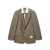 MAISON MIHARA YASUHIRO Maison Mihara Yasuhiro 'Mix Layered Wool Gabardine' Blazer GREEN