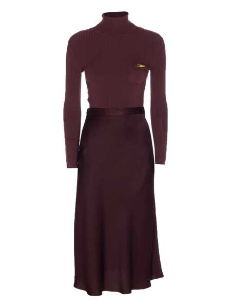 Rochii Elisabetta Franchi Elisabetta Franchi Turtleneck Dress Red Femei (BM 19274304) 1