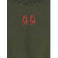 Tricouri M44 LABEL GROUP pentru Barbati - Tricouri M44 LABEL GROUP Green Crewneck T-Shirt With Dropped Shoulders And Logo Print On Front And Rear In Cotton Man GREEN Barbati (BM 19274349) - B-mall.ro