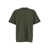 M44 LABEL GROUP Green Crewneck T-Shirt With Dropped Shoulders And Logo Print On Front And Rear In Cotton Man GREEN