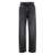 M44 LABEL GROUP Black Jeans With Logo Patch On The Rear And Side Strap With Logo In Denim Man Black