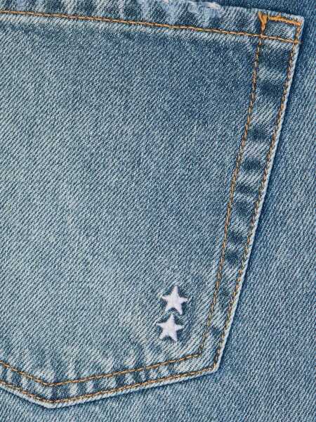 Blugi Icon Denim Bea Blue Jeans With Wide Leg And Logo Patch On The Rear In Denim Woman BLUE Femei (BM 19274598) 3