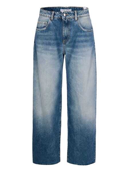 Blugi Icon Denim Bea Blue Jeans With Wide Leg And Logo Patch On The Rear In Denim Woman BLUE Femei (BM 19274598) 1