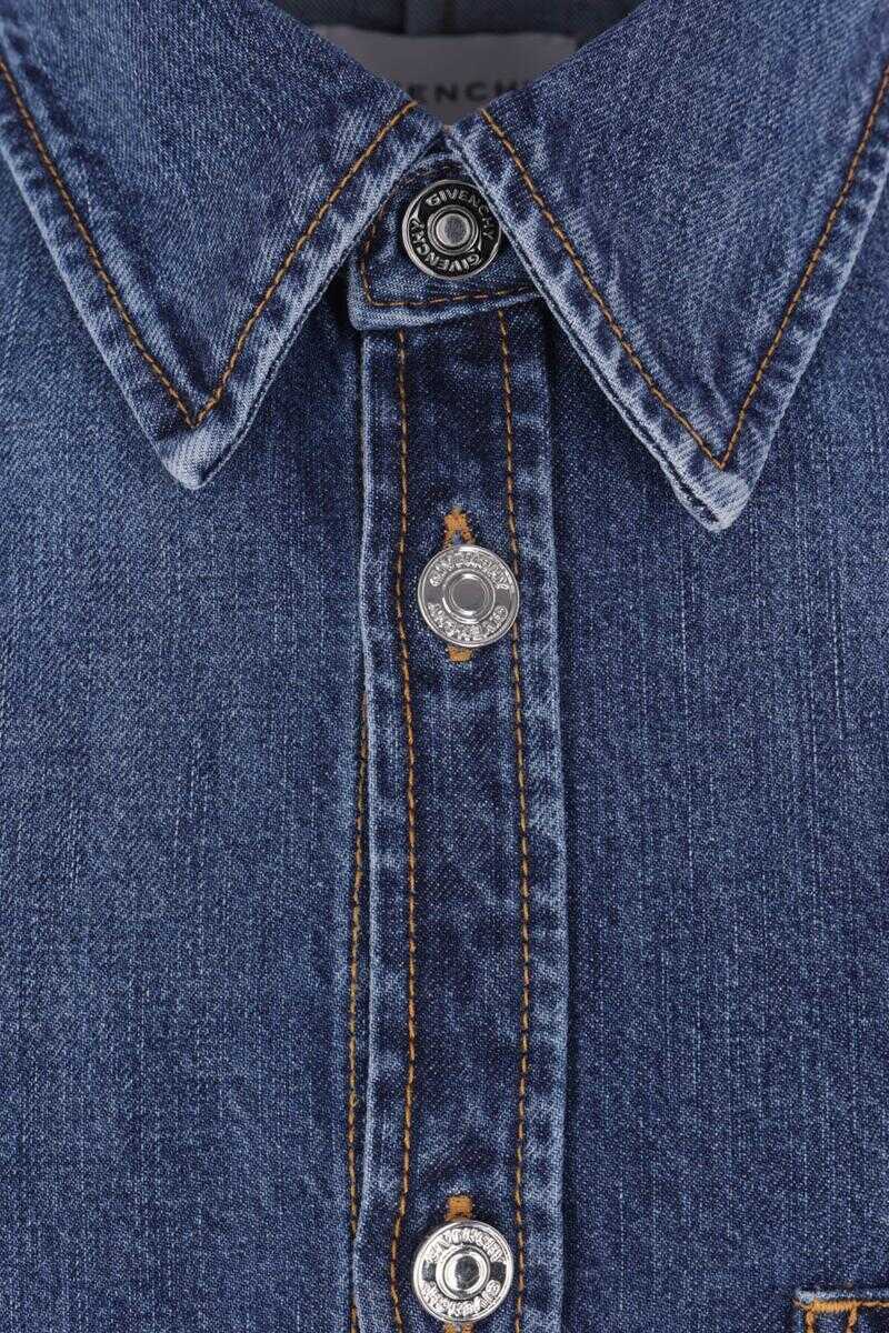 Camasi Givenchy Givenchy Shirts BLUE Barbati (BM 19274628) 3