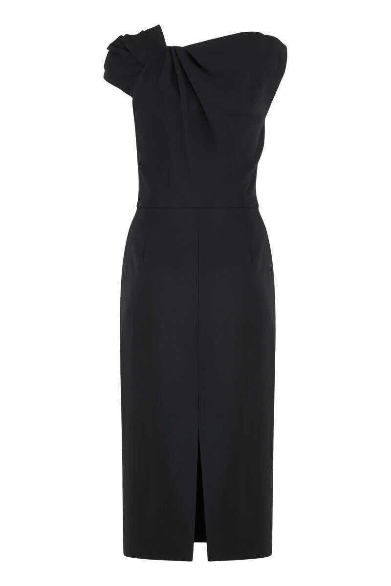 Rochii Givenchy Givenchy Midi Dress In Cady Black Femei (BM 19274706) 2