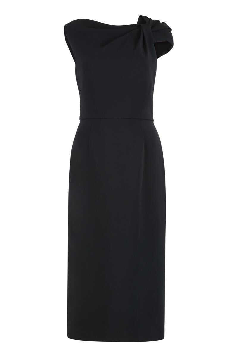 Rochii Givenchy Givenchy Midi Dress In Cady Black Femei (BM 19274706) 1