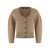 JACQUEMUS 'Le Gilet Doppio' Beige Cardigan With Round Neck And Ribbed Trims In Wool Blend Stretch Woman Beige