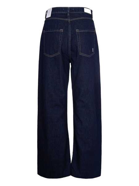 Blugi Icon Denim Debby Blue Jeans With Wide Leg And Logo Patch On The Rear In Denim Woman BLUE Femei (BM 19275102) 2