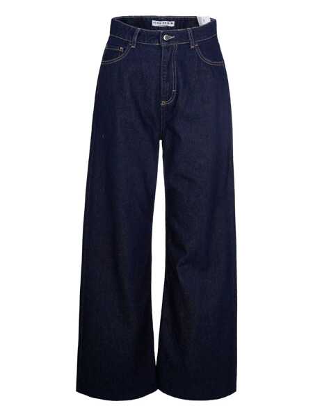 Blugi Icon Denim Debby Blue Jeans With Wide Leg And Logo Patch On The Rear In Denim Woman BLUE Femei (BM 19275102) 1