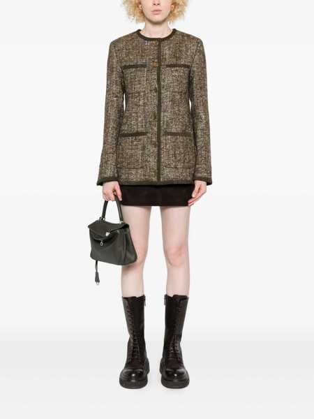 Geci Golden Goose Golden Goose Wool Tweed Jacket BROWN Femei (BM 19275552) 2