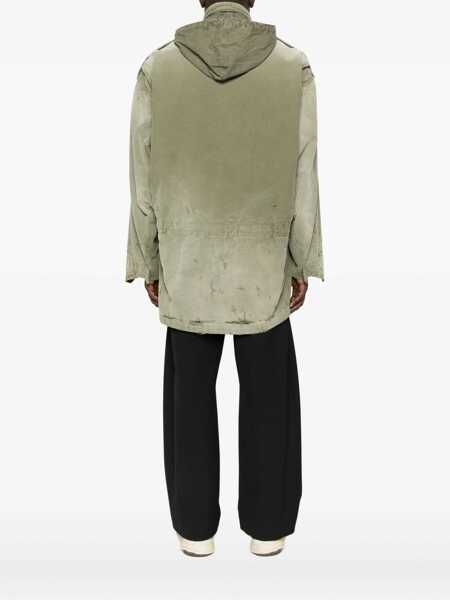 Geci MAISON MIHARA YASUHIRO Maison Mihara Yasuhiro Distressed Field Jacket GREEN Barbati (BM 19275645) 4