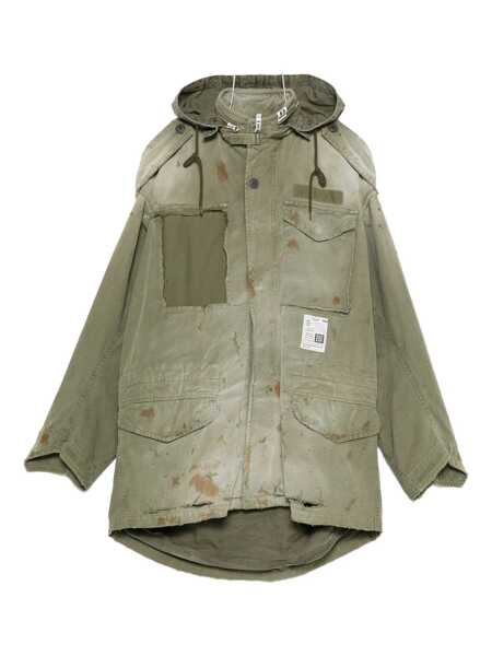 Geci MAISON MIHARA YASUHIRO Maison Mihara Yasuhiro Distressed Field Jacket GREEN Barbati (BM 19275645) 1