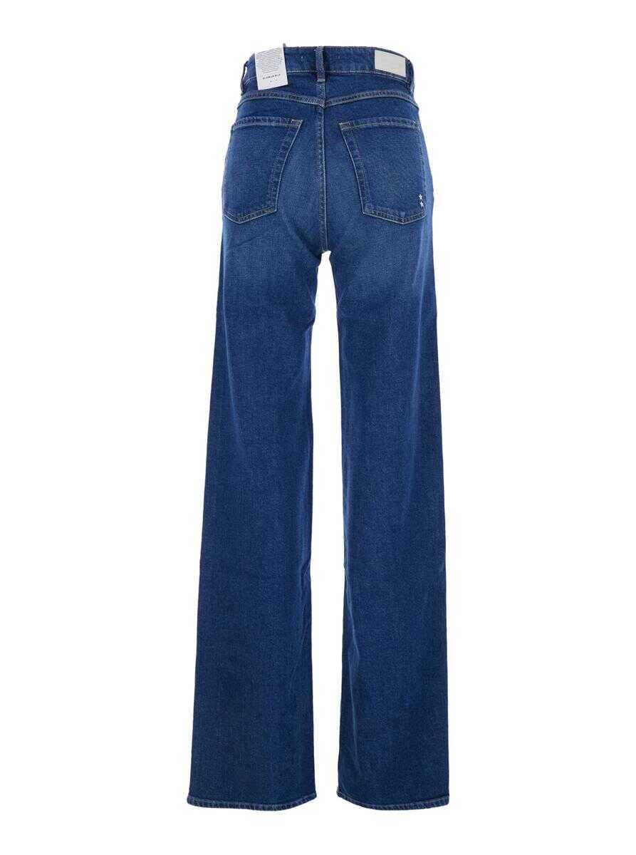 Blugi Icon Denim Joia Blue Jeans With Belt Loops And Logo Patch On The Rear In Denim Woman BLUE Femei (BM 19275705) 2