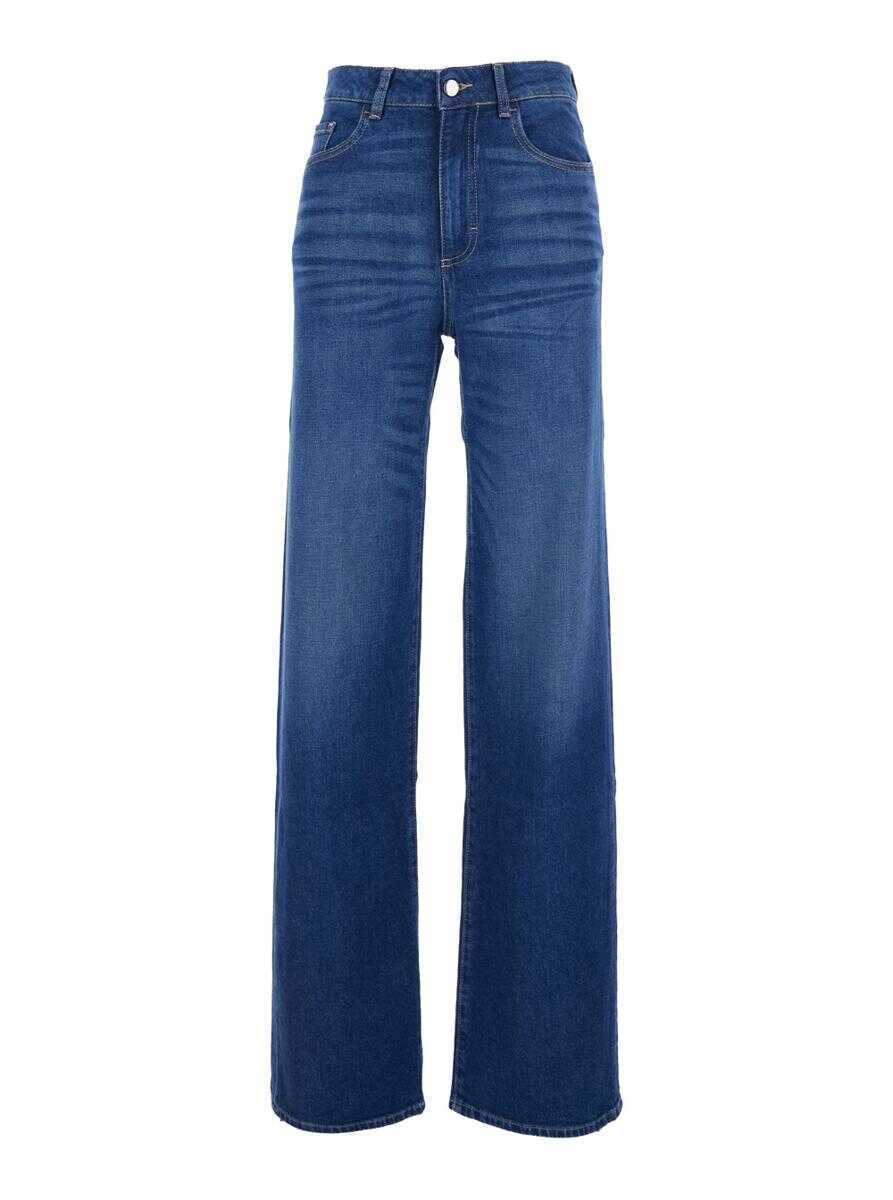 Blugi Icon Denim Joia Blue Jeans With Belt Loops And Logo Patch On The Rear In Denim Woman BLUE Femei (BM 19275705) 1