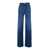 Icon Denim 'Joia' Blue Jeans With Belt Loops And Logo Patch On The Rear In Denim Woman BLUE