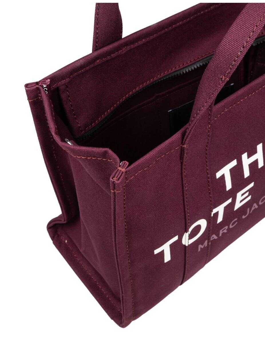 Genti de mana Marc Jacobs Marc Jacobs Canvas Handbag PLUM Femei (BM 19275864) 4