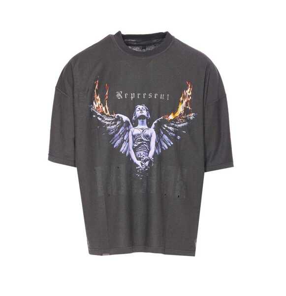 Topuri REPRESENT Represent T-Shirts And Polos GREY Barbati (BM 19276059) 3