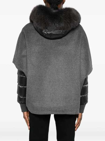 Geci de iarna Moorer Moorer Dark Grey Wool Down Jacket GREY Femei (BM 19276101) 4