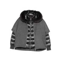 Geci de iarna Moorer Dark Grey Wool Down Jacket Femei