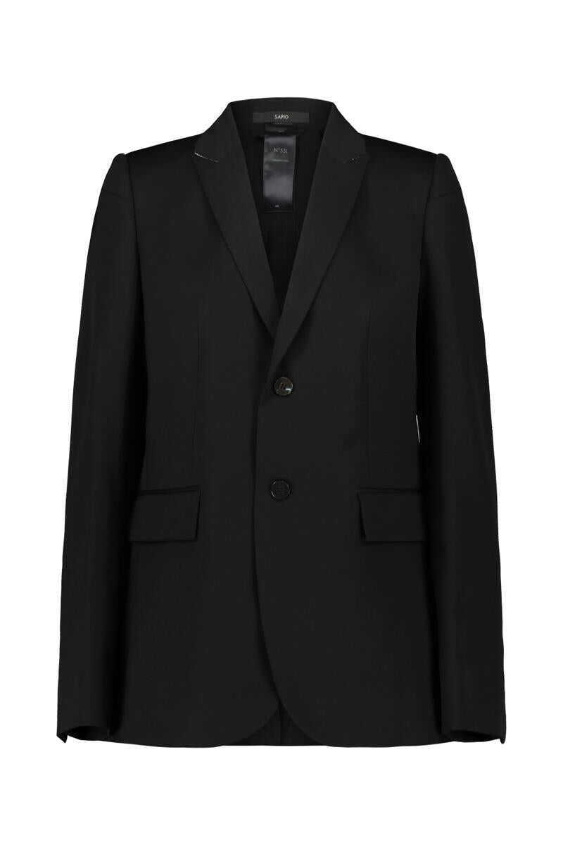 Geci SAPIO Sapio Single-Breasted N55L Clothing Black Femei (BM 19276176) 1