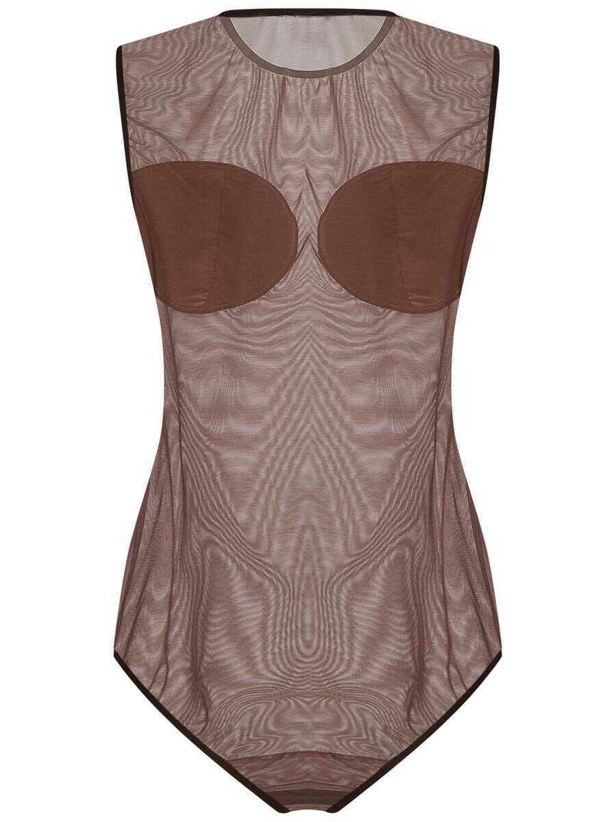 Topuri NENSI DOJAKA Nensi Dojaka Camille Body BROWN Femei (BM 19276221) 2