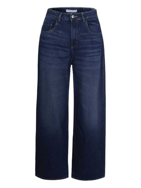 Blugi Icon Denim Poppy Blue Jeans With Logo Patch On The Rear And Belt Loops In Denim Woman BLUE Femei (BM 19276500) 1