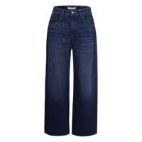Blugi 'Poppy' Blue Jeans With Logo Patch On The Rear And Belt Loops In Denim Woman Femei