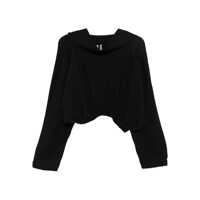 Topuri Rick Owens Concordia Cropped Hooded Tunic Clothing Femei