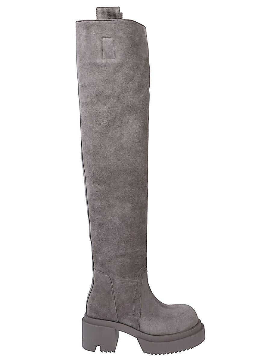 Bocanci Rick Owens Rick Owens Suede Leather Boots MARRONE CHIARO Femei (BM 19276566) 1