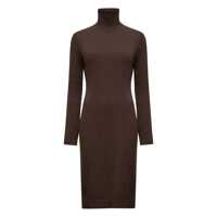 Rochii MM6 Maison Margiela Brown Midi Dress Femei